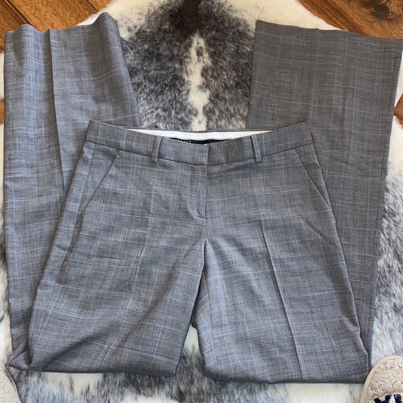 Theory Emery Spring Cheque Dress Pants 6 x 34L - Picture 2 of 7